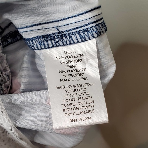 Rainforest flamingo swim trunks men's size M fun swim shorts pockets - Picture 10 of 10